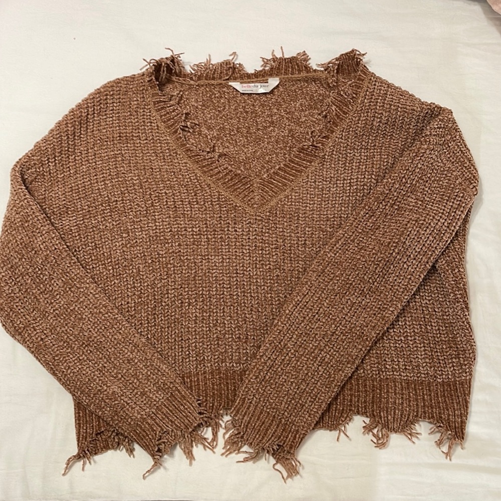 Belle du jour tan sweater
